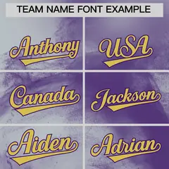 Silver Purple Old Gold Skeleton Graffiti Baseball Jersey 3