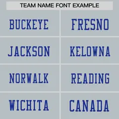 Silver Royal Blue Sequin Lettering Football Jersey 3