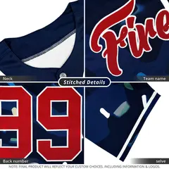 Silver Royal Flame Outline Side Pattern Basketball Jersey 6