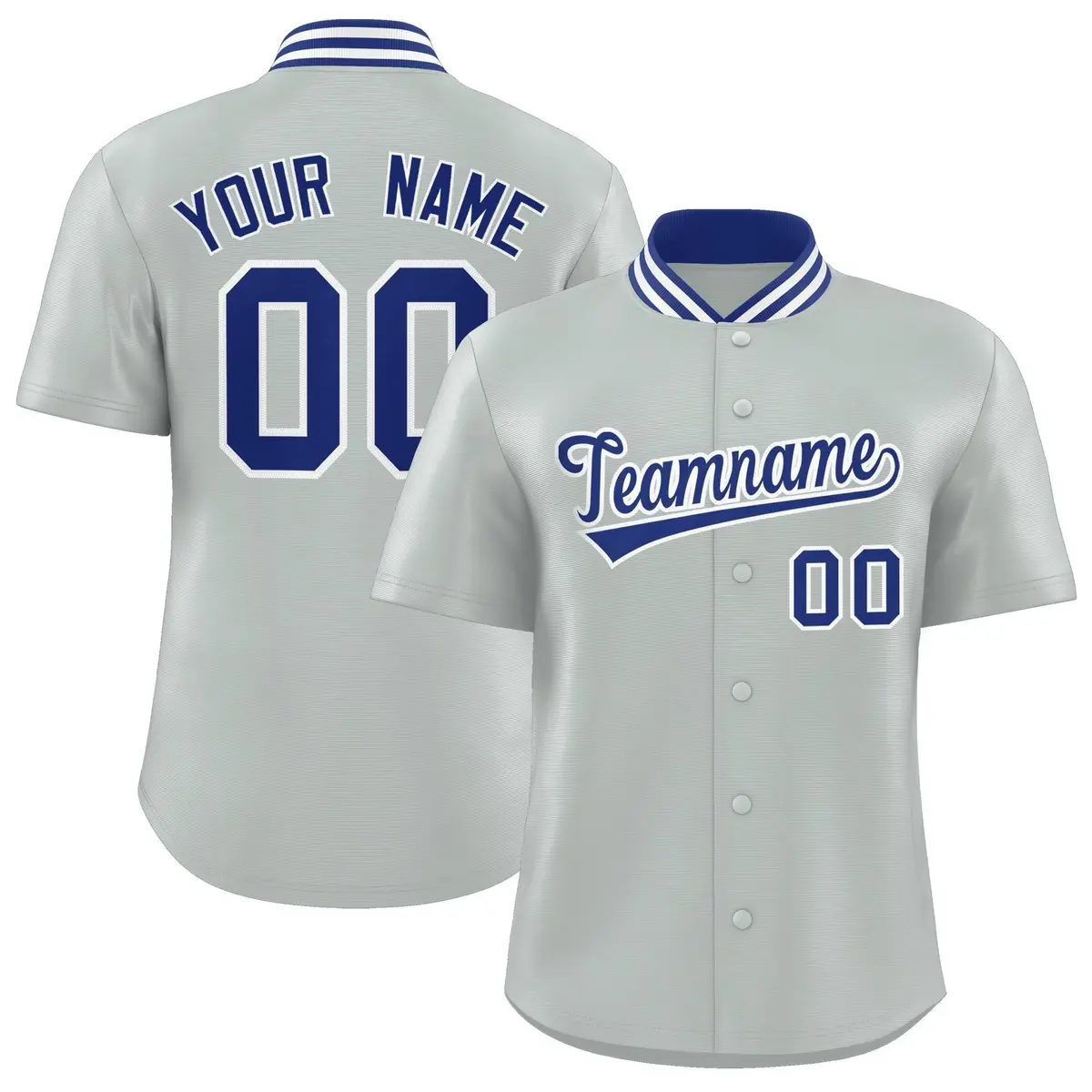 Silver Stand Collar Classic Authentic Baseball Jersey
