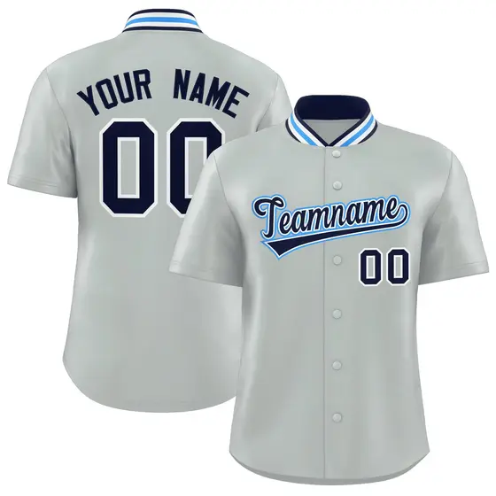 Silver Stand Collar Classic Authentic Baseball Jersey
