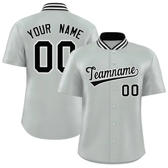 Silver Stand Collar Classic Authentic Baseball Jersey