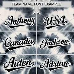 Silver Tie-Dye Graffiti Authentic Baseball Jersey 3