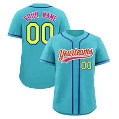 Sky Blue Baseball Jersey 1