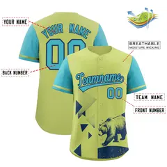 Sky Blue Champagne Raptor Series Raglan Baseball Jersey 2