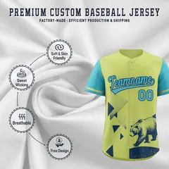 Sky Blue Champagne Raptor Series Raglan Baseball Jersey 3