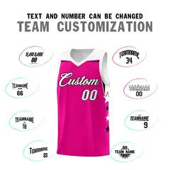 Sky Blue Fluorescent Green Two Tone Side Star Color Block Basketball Jersey 4