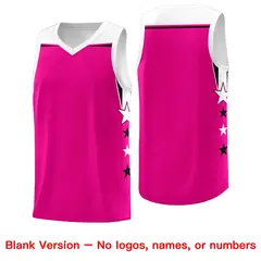 Sky Blue Fluorescent Green Two Tone Side Star Color Block Basketball Jersey 6