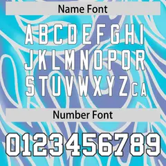 Sky Blue Graffiti Pattern Authentic Football Jersey 4
