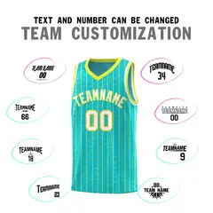 Sky Blue Gray Pinstripe Retro Uniform Basketball Jersey 4