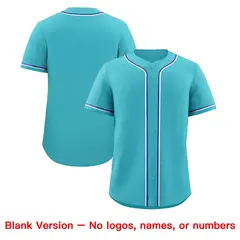 Sky Blue Moisture-Wicking Baseball Jersey 8