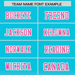 Sky Blue Pink Gradient Side Pattern Football Jersey 3