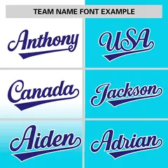 Sky Blue White Half Gradient Authentic Baseball Jersey 3