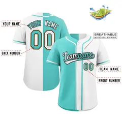 Split Button-Down Baseball Jersey 2