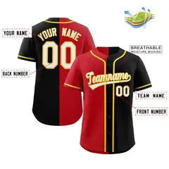 Split Button-Down Baseball Jersey Shirts 2