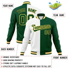 Split Fashion Varsity Baseball Jacket 12