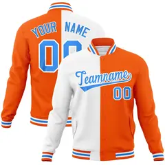 Split Fashion Varsity Baseball Jacket 16