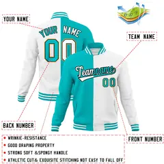 Split Fashion Varsity Baseball Jacket 27