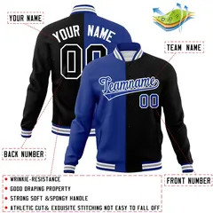 Split Fashion Varsity Baseball Jacket 37