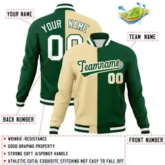 Split Varsity Baseball Jacket Windbreaker 18