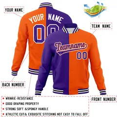 Split Varsity Baseball Jacket Windbreaker 39