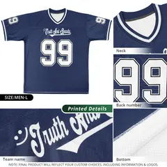 Stitched Athletic Cut Football Jersey for Adults and Youth 27