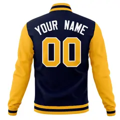 Stitched Full-Snap Varsity Letterman Baseball Jacket Coat 22
