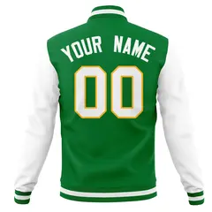 Stitched Full-Snap Varsity Letterman Baseball Jacket Coat 30
