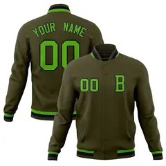 Stitched Full-Snap Varsity Letterman Baseball Jacket Coat 41