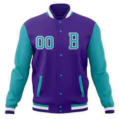 Stitched Full-Snap Varsity Letterman Baseball Jacket Coat 5
