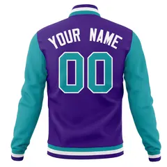 Stitched Full-Snap Varsity Letterman Baseball Jacket Coat 6