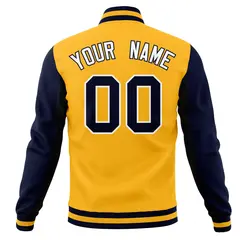 Stitched Full-Snap Varsity Letterman Baseball Jacket Coat 62