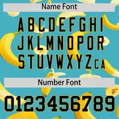 Teal Banana Graffiti Pattern Fashion Baseball Jersey 3