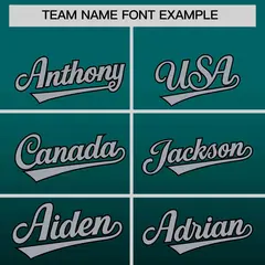 Teal Black Gradient Full-Snap Varsity Letterman Jacket 3