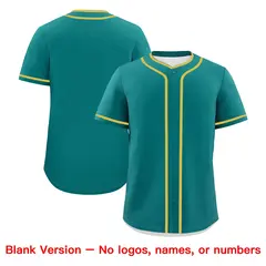 Teal Black Old Gold Father's Day Classic Baseball Jersey 7