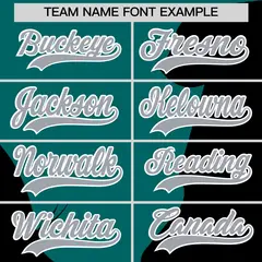 Teal Black Valentine's Day Couple Silhouettes Baseball Jersey 4