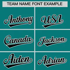 Teal Black White Side Camo Baseball Jersey 3