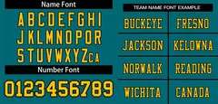 Teal Gold-Black Classic Mesh Authentic Football Jersey 3