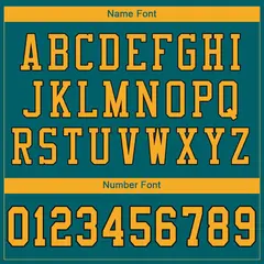 Teal Gold-Black Classic Mesh Authentic Football Jersey 3