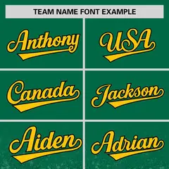 Teal Gold Gradient Sparkle-Effect Authentic Baseball Jersey 3