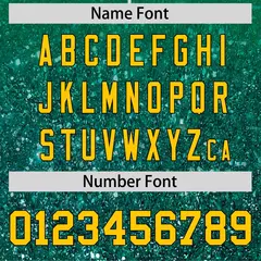 Teal Gold Gradient Sparkle-Effect Authentic Baseball Jersey 4