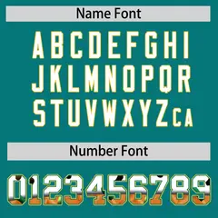 Teal Gold Ice Cream Helmet Pattern Hockey Jersey 4