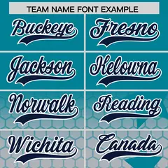 Teal Gray Navy Rising Stars Gradient Fashion Baseball Jersey 3