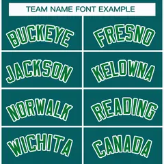 Teal Kelly Green-White Classic Style Hockey Jersey 3