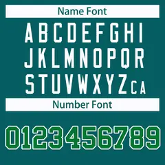 Teal Kelly Green-White Classic Style Hockey Jersey 3