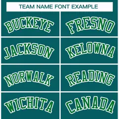 Teal Kelly Green-White Classic Style Hockey Jersey 3