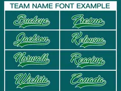 Teal Kelly Green-White Classic Style Hockey Jersey 3
