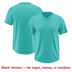 Teal Light Pink Sequin Lettering Football Jersey 7