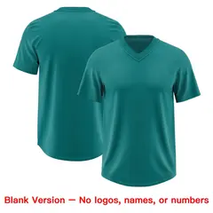 Teal Light Pink Sequin Lettering Football Jersey 7
