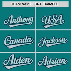 Teal Navy Side Flame Outline Basketball Jersey 3